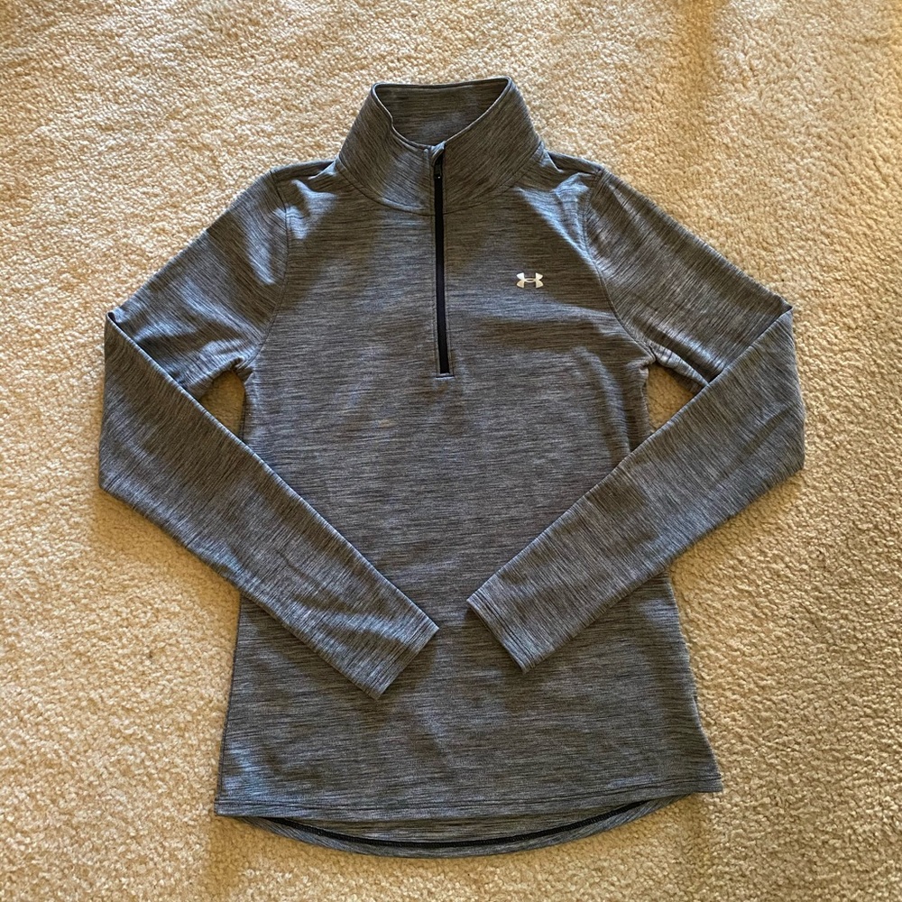 Under Armour gray quarter zip XS